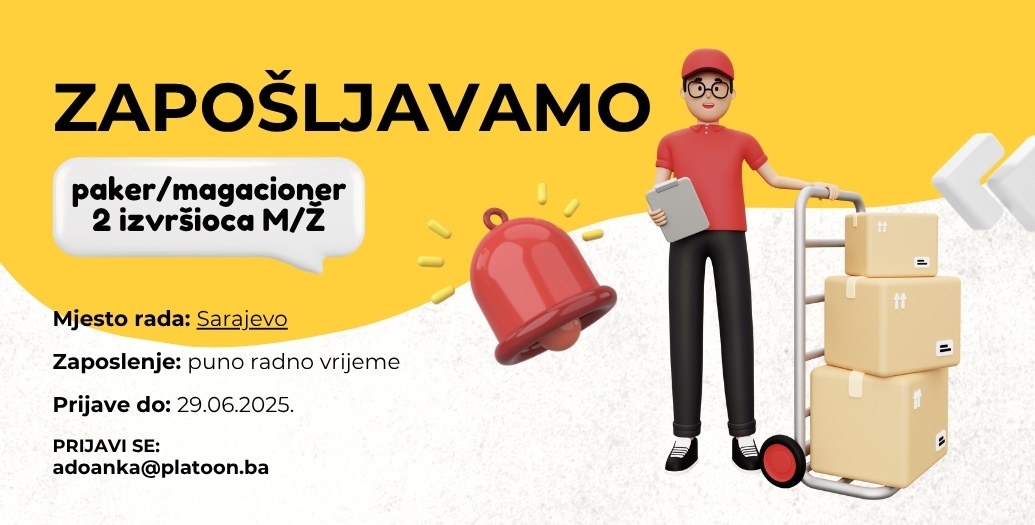 Pridruži nam se: Paker / Magacioner za veleprodaju M/Ž