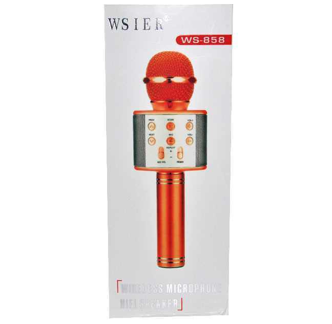 MIKROFON SA BLUETOOH WS-858 CRNA