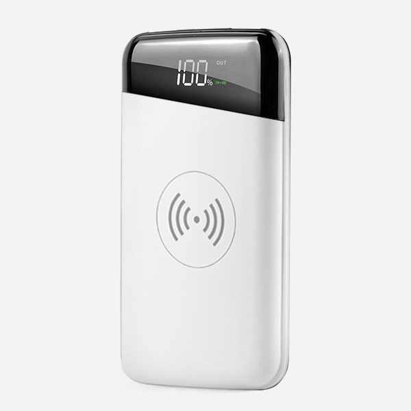 POWER BANK BEZICNO PUNJENJE POLYMER PL-46 10000MAH CRNA PLATOON