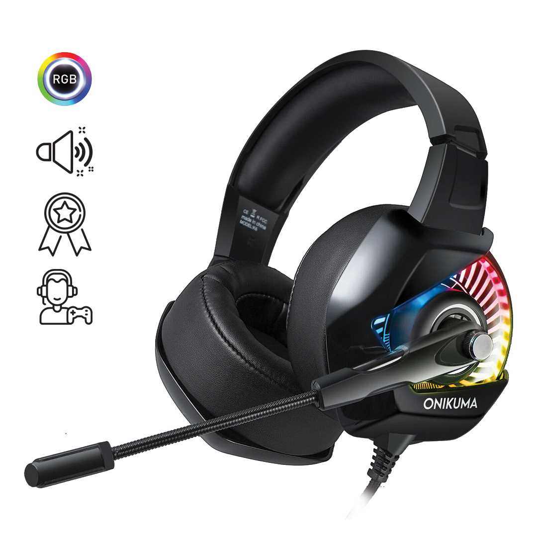 ONIKUMA K6 RGB USB+ 1 X3,5MM SLUSALICE GAMING