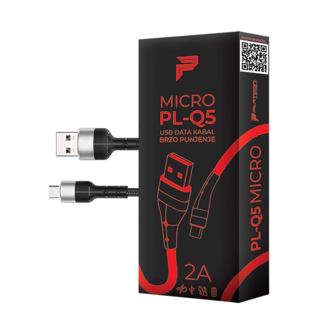 PL-Q5 MICRO 1,5M USB DATA KABAL BRZO PUNJENJE PLATOON