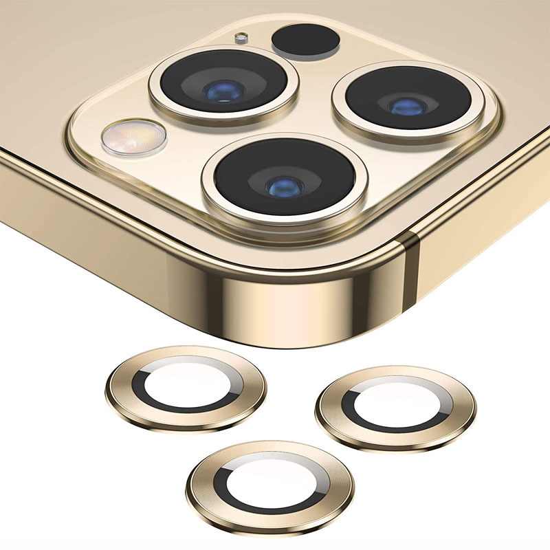 KAMERA STAKLO 13 PRO-13 PRO MAX METAL ZLATNA IPHONE