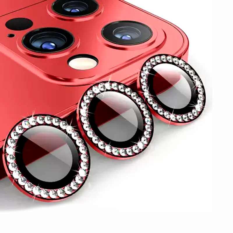 KAMERA STAKLO 11-12 PRO DIAMOND CRVENA IPHONE