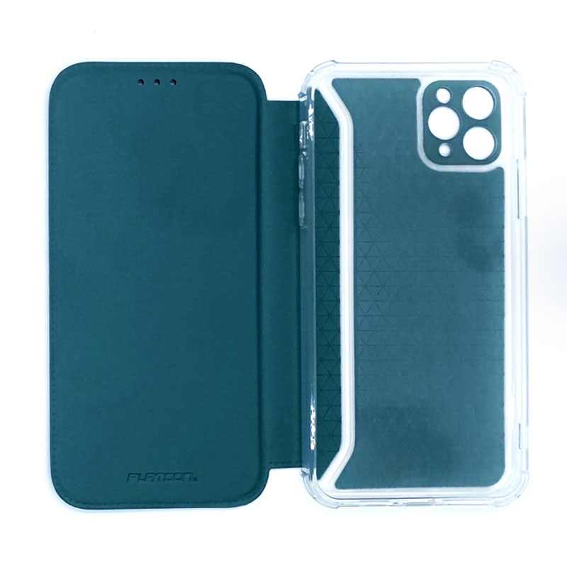 MODERN 11 PRO MAX FLIP TAMNO ZELENA IPHONE FUTROLA