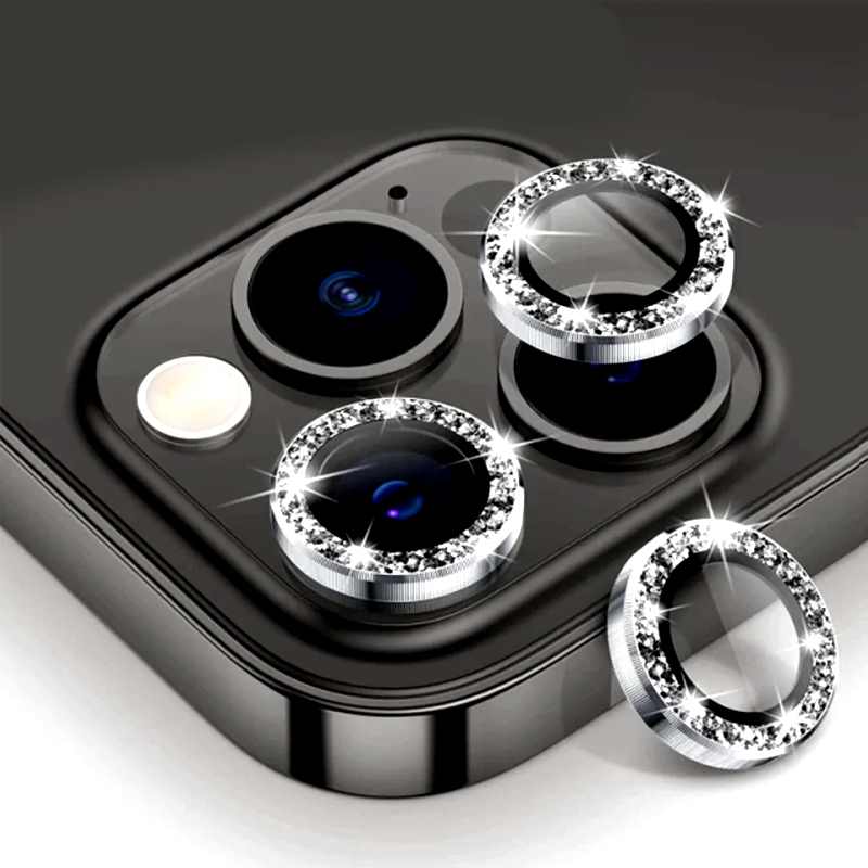 KAMERA STAKLO 13-13 MINI DIAMOND CRNA IPHONE