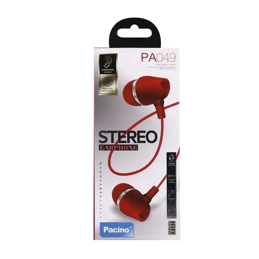 PACINO SLUSALICE 3,5MM PA049 CRVENA