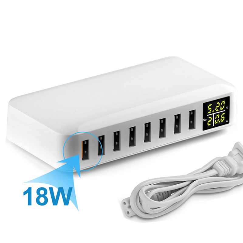 VISESTRUKU PUNJAC I6+ 60W QC 3.0 8port CE FCC ROHS PSE