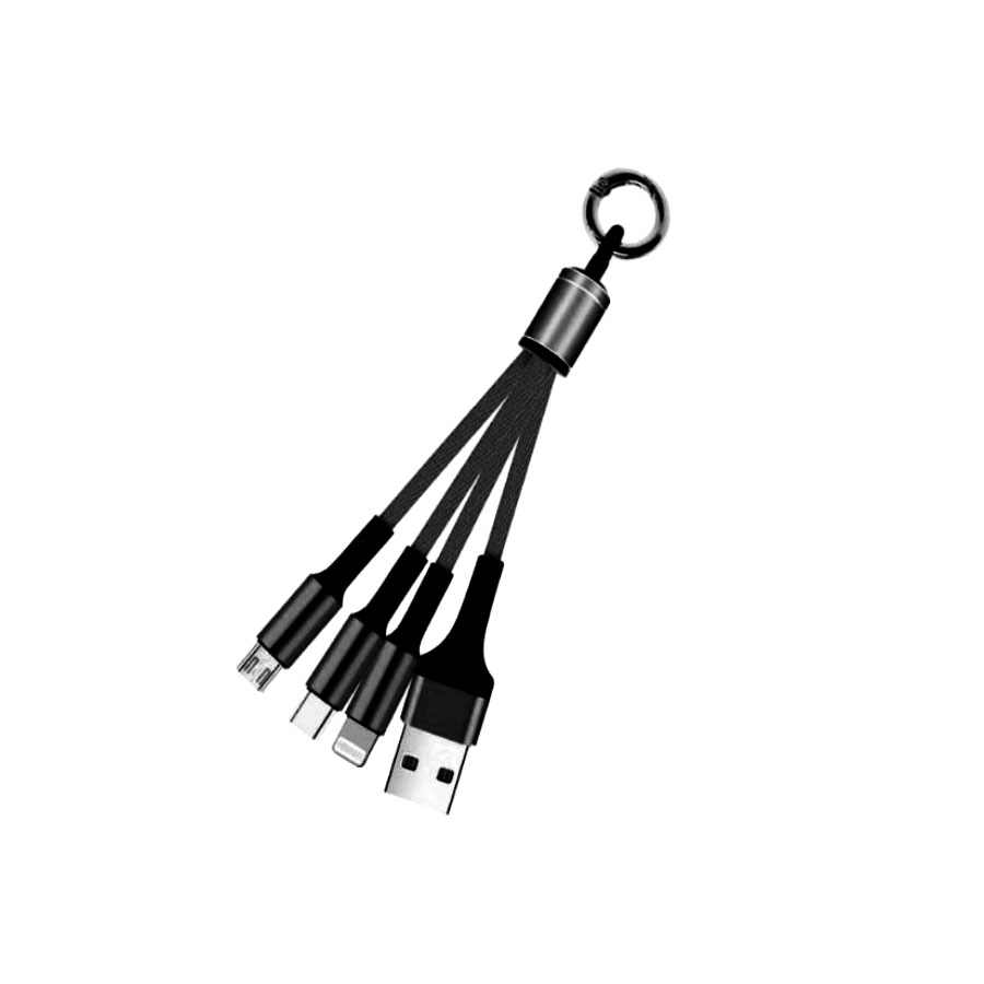 BRZI USB DATA KABAL 3U1 2,4A ALS-C66 CRNI