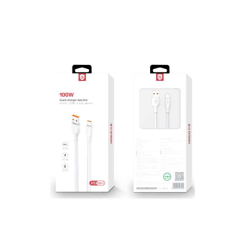 USB DATA KABAL 100W 1M H3 LIGHTNING HUGUO