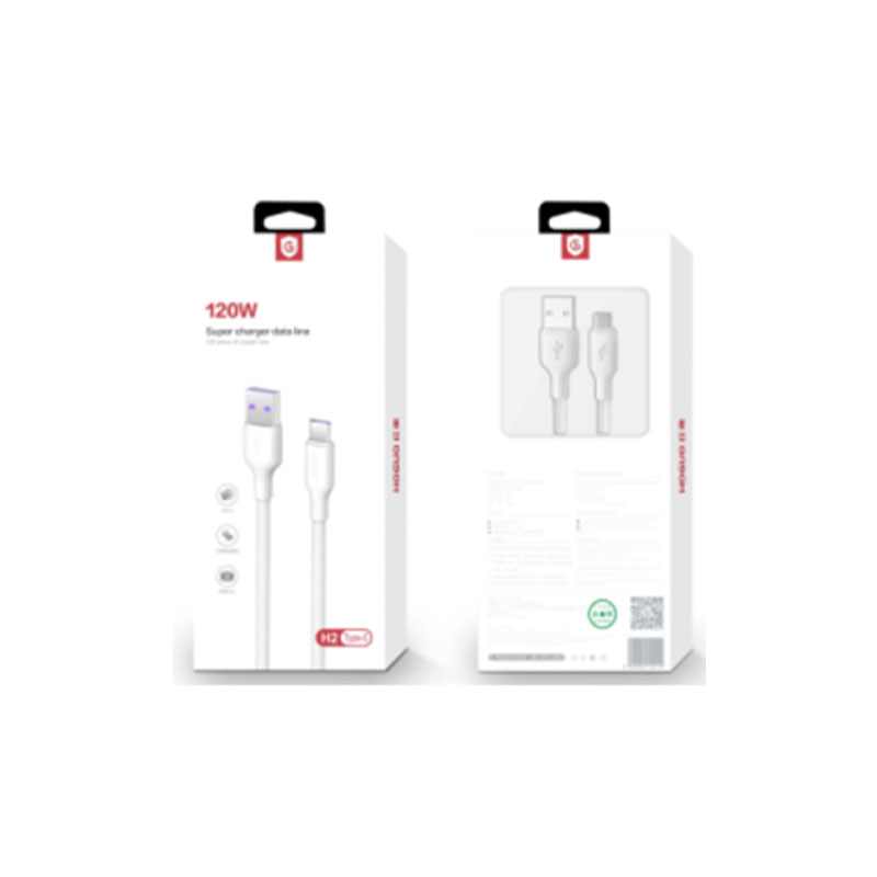 USB DATA KABAL 120W 1M H2 LIGHTNING HUGUO