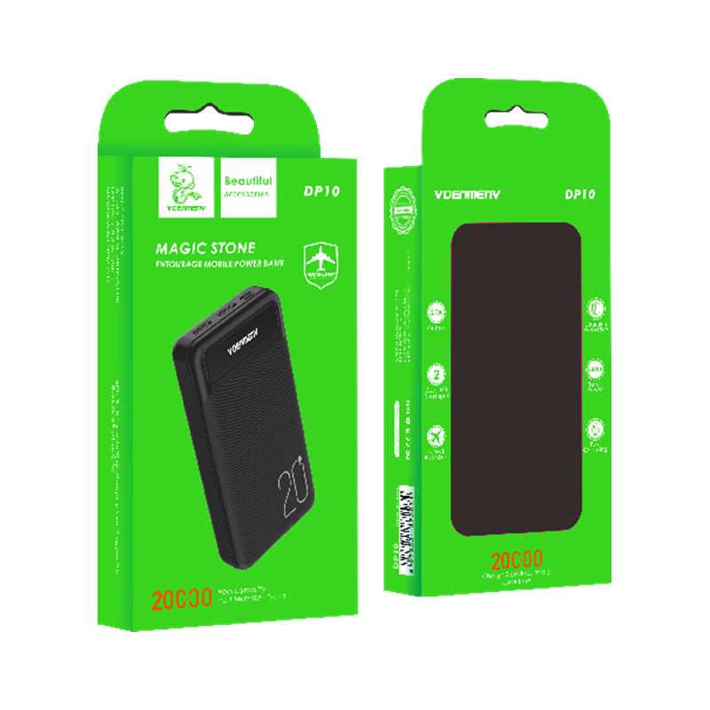 POWERBANK 20000MAH DP10 VDENMENV CRNI