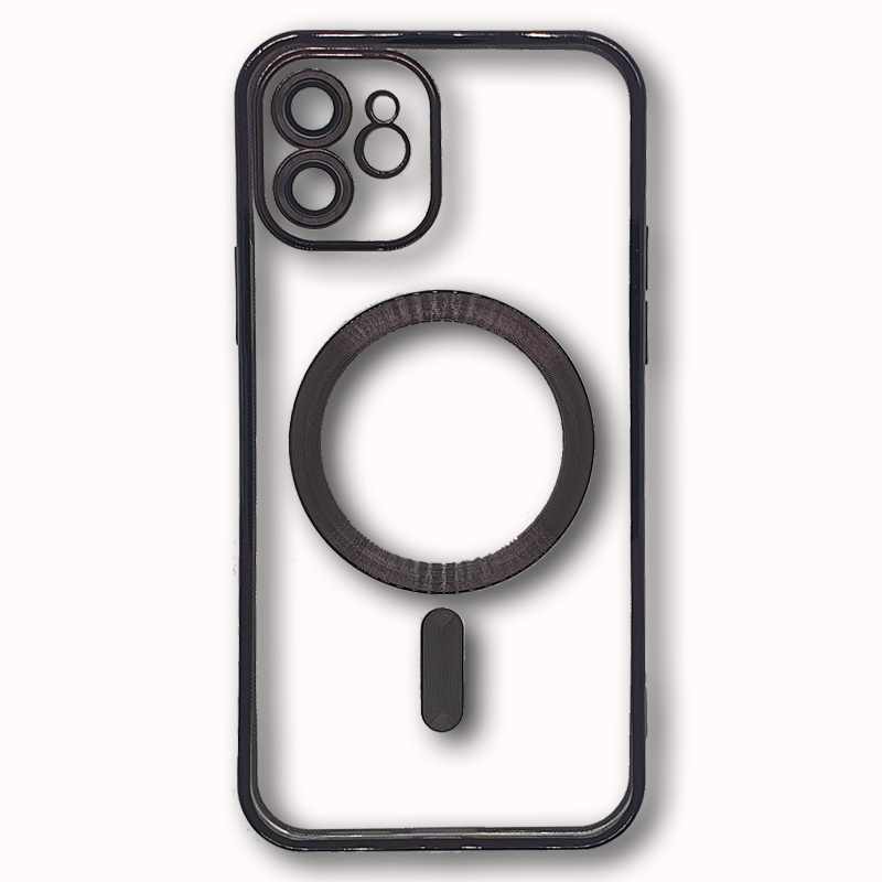 MAGSAFE SILIKON IPHONE 12 CRNA SA ZASTITOM KAMERE