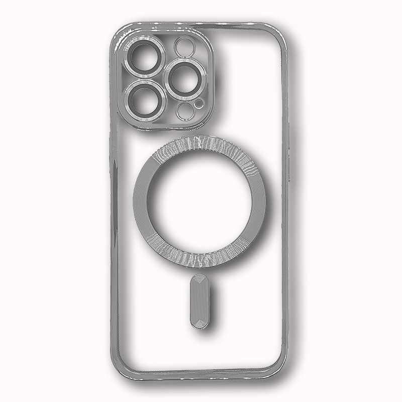 MAGSAFE SILIKON IPHONE 13 PRO SREBRENA SA ZASTITOM KAMERE