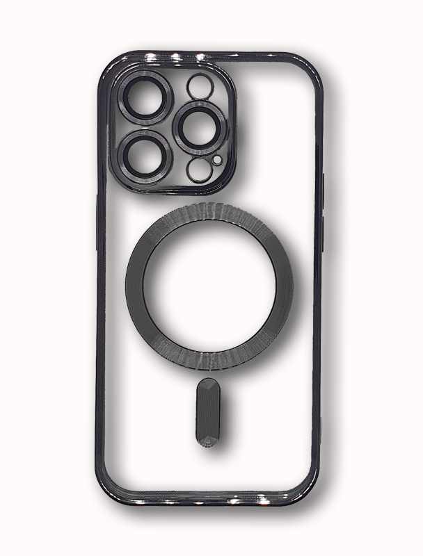 MAGSAFE SILIKON IPHONE 14 PRO MAX CRNA SA ZASTITOM KAMERE