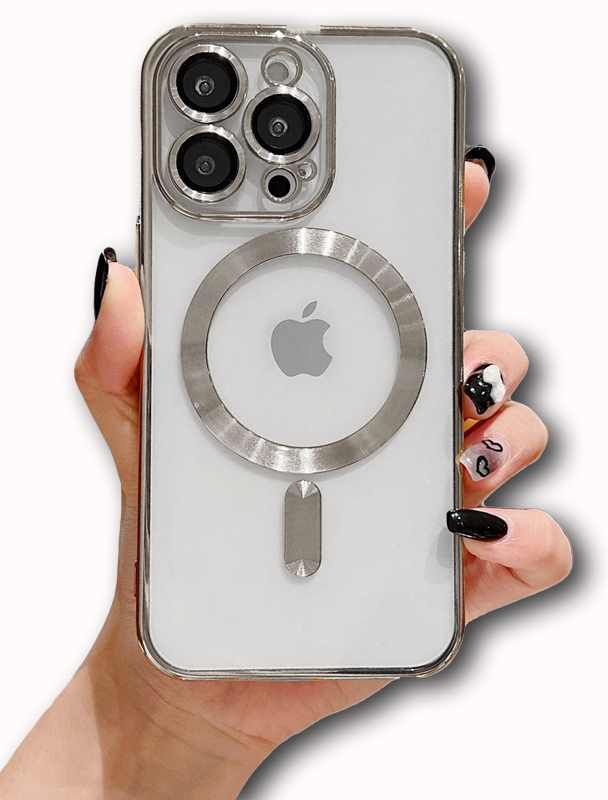 MAGSAFE SILIKON IPHONE 14 PRO MAX SREBRENA SA ZASTITOM KAMERE