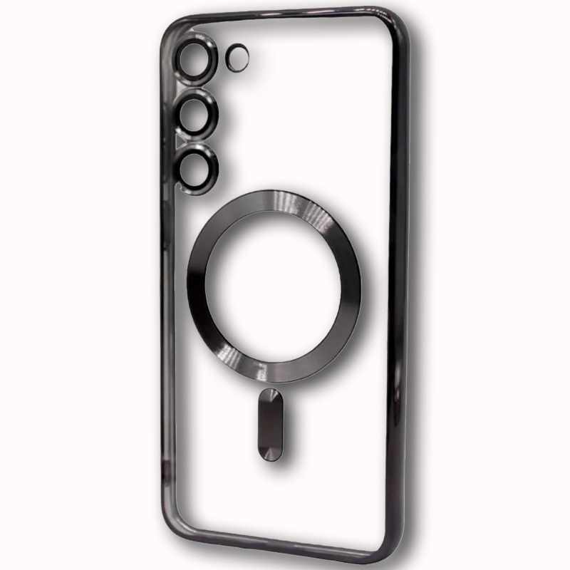 MAGSAFE SILIKON SAMSUNG S23 PLUS CRNA SA ZASTITOM KAMERE
