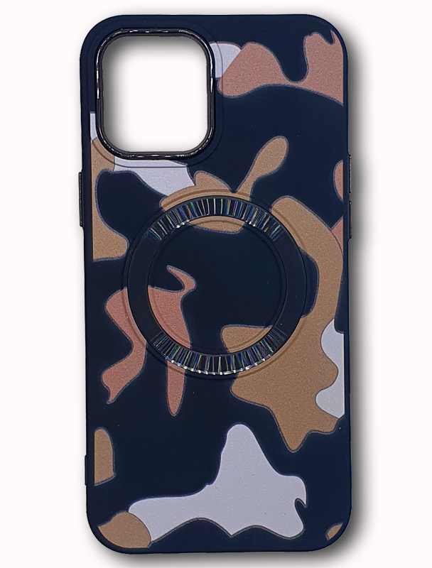 CAMO 12 PRO MAX SILIKON IPHONE ZELENA+SMEDJA #10