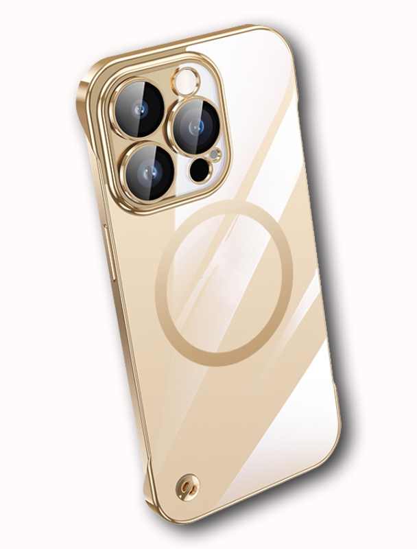 FRAMELESS 14 PRO ZLATNA IPHONE FUTROLA