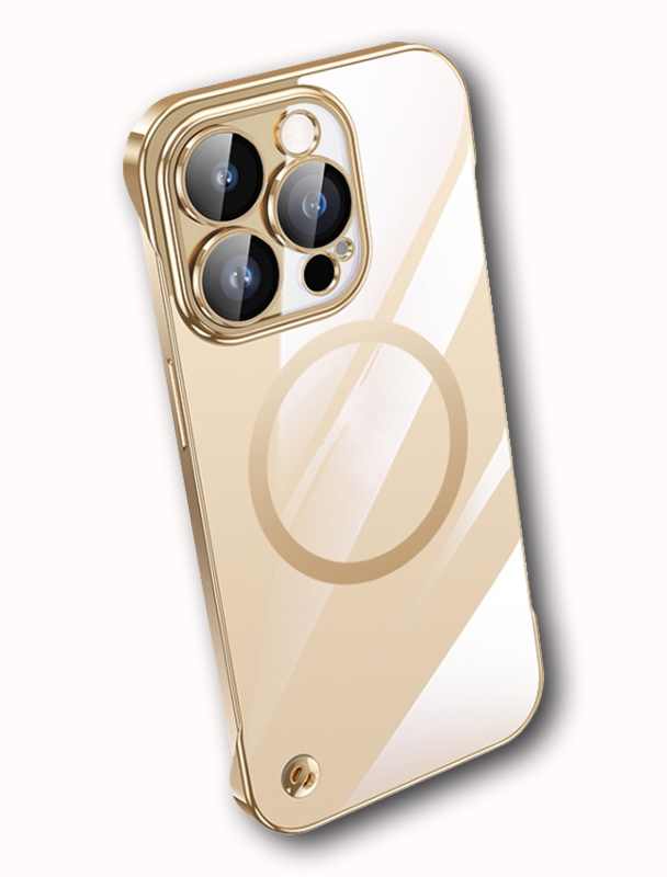 FRAMELESS 14 PRO MAX ZLATNA IPHONE FUTROLA