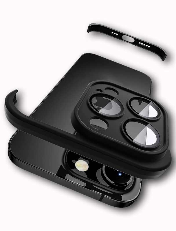 LENS PROTECTOR IPHONE 13 PRO CRNA SILIKONSKA ZASTITA