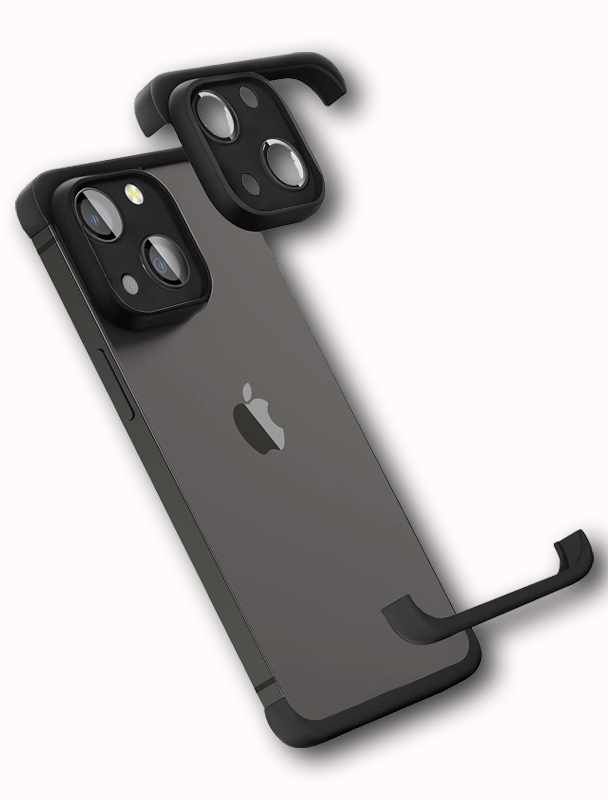 LENS PROTECTOR IPHONE 14 CRNA SILIKONSKA ZASTITA