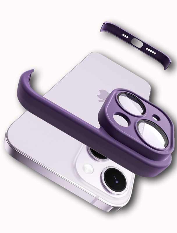 LENS PROTECTOR IPHONE 14 LJUBICASTA SILIKONSKA ZASTITA