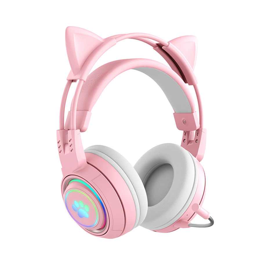 CAT EAR GAMING SLUSALICE BLUETOOTH  SY-T25 PINK