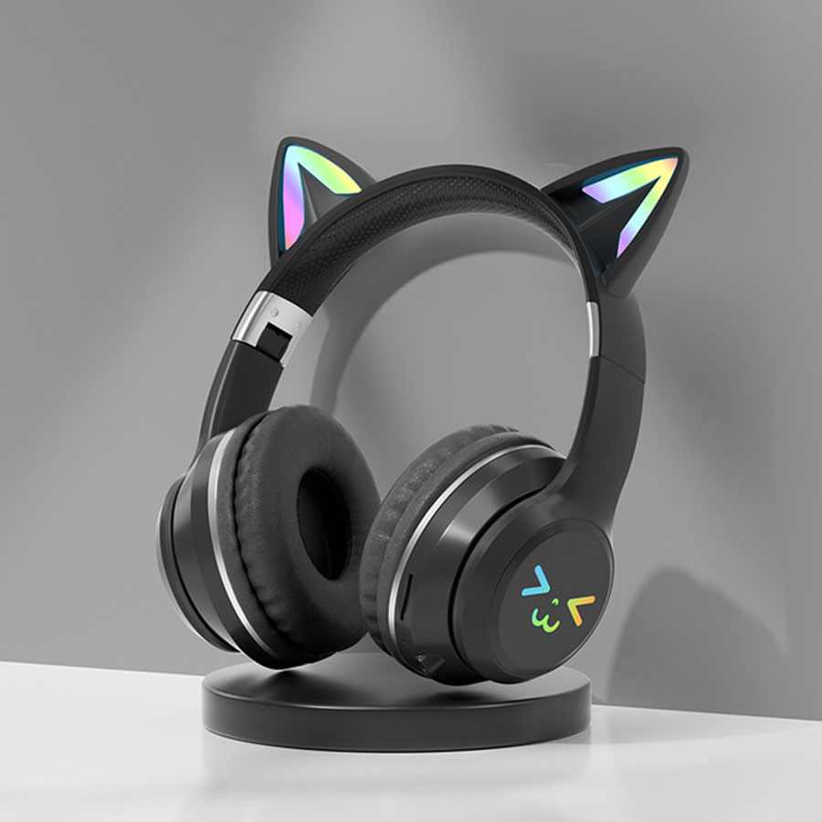 CAT EAR SLUSALICE BLUETOOTH HZ-BT612 CRNA
