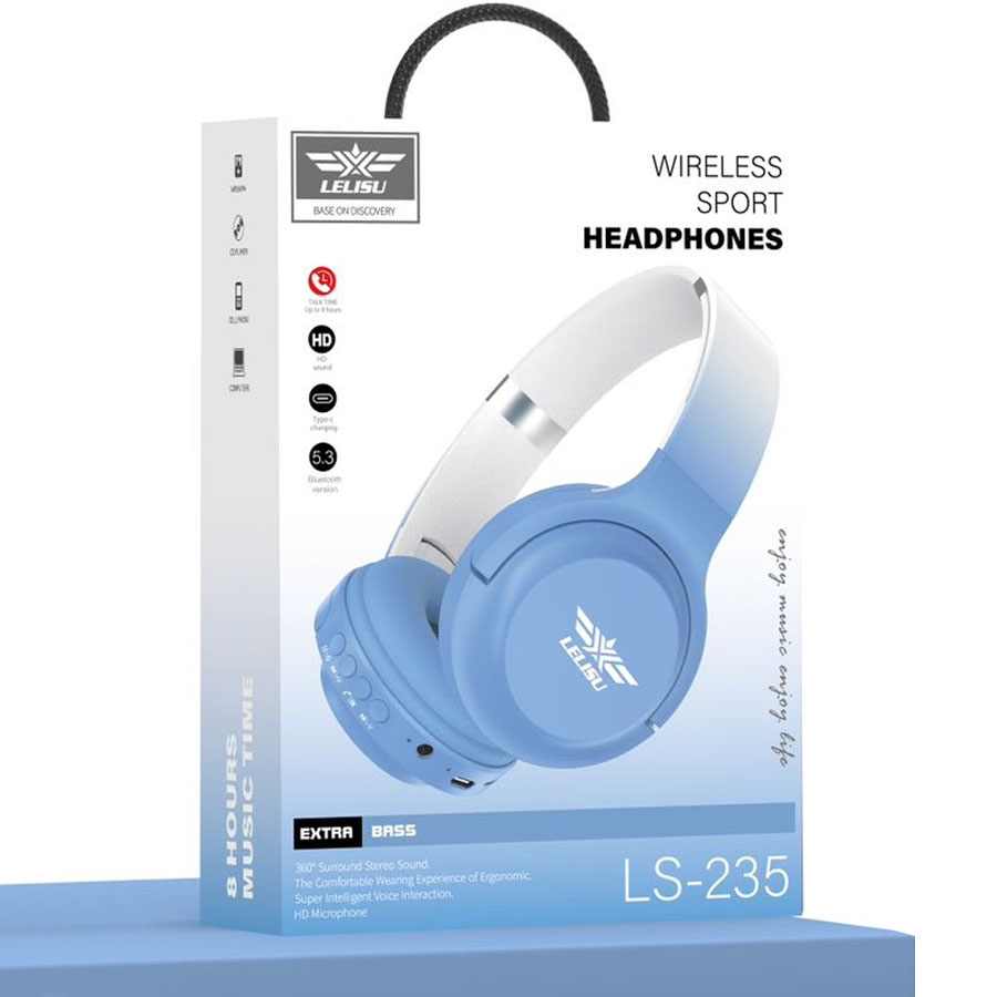 LELISU LS-235 PLAVA BLUETOOTH SLUSALICE