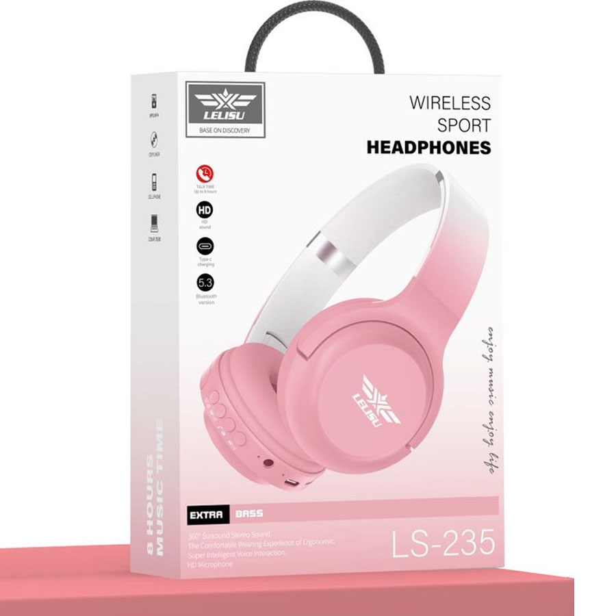 LELISU LS-235 PINK BLUETOOTH SLUSALICE