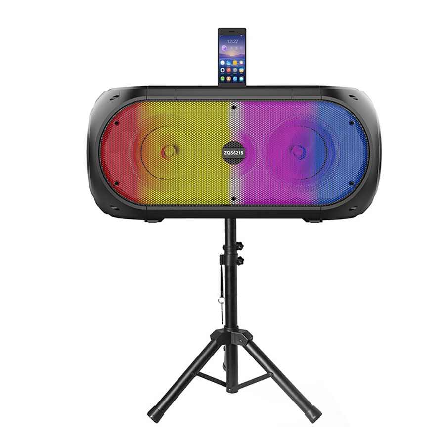 BLUETOOTH ZVUCNIK ZQS-6215 TRIPOD 2 MIKROFONA CRNI