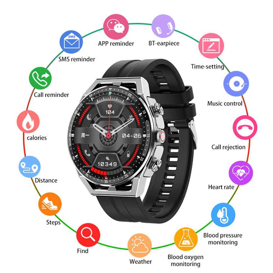 SMART WATCH T20 1,39 INCH CRNI