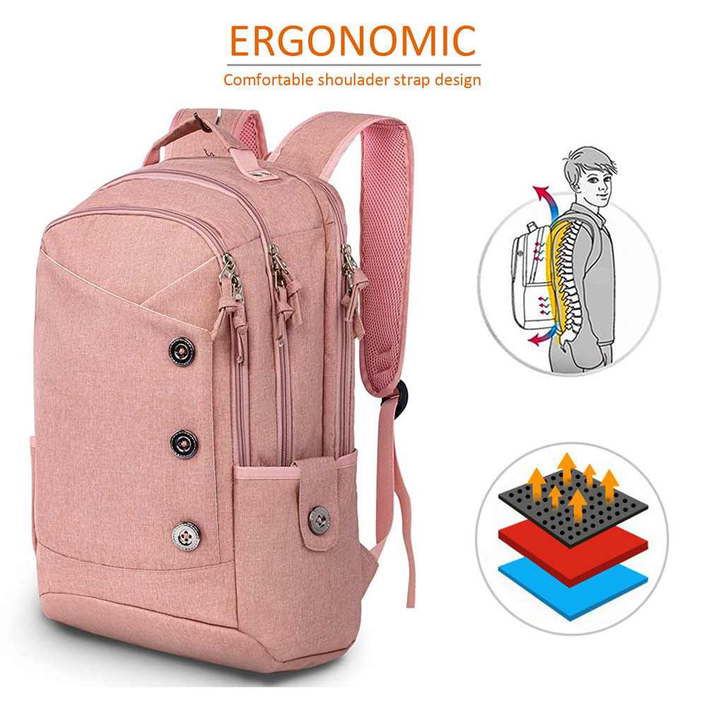 KINGSLONG RUKSAK SA 2 ODJELJKA 15.6 INCH PINK KLB1131180PK