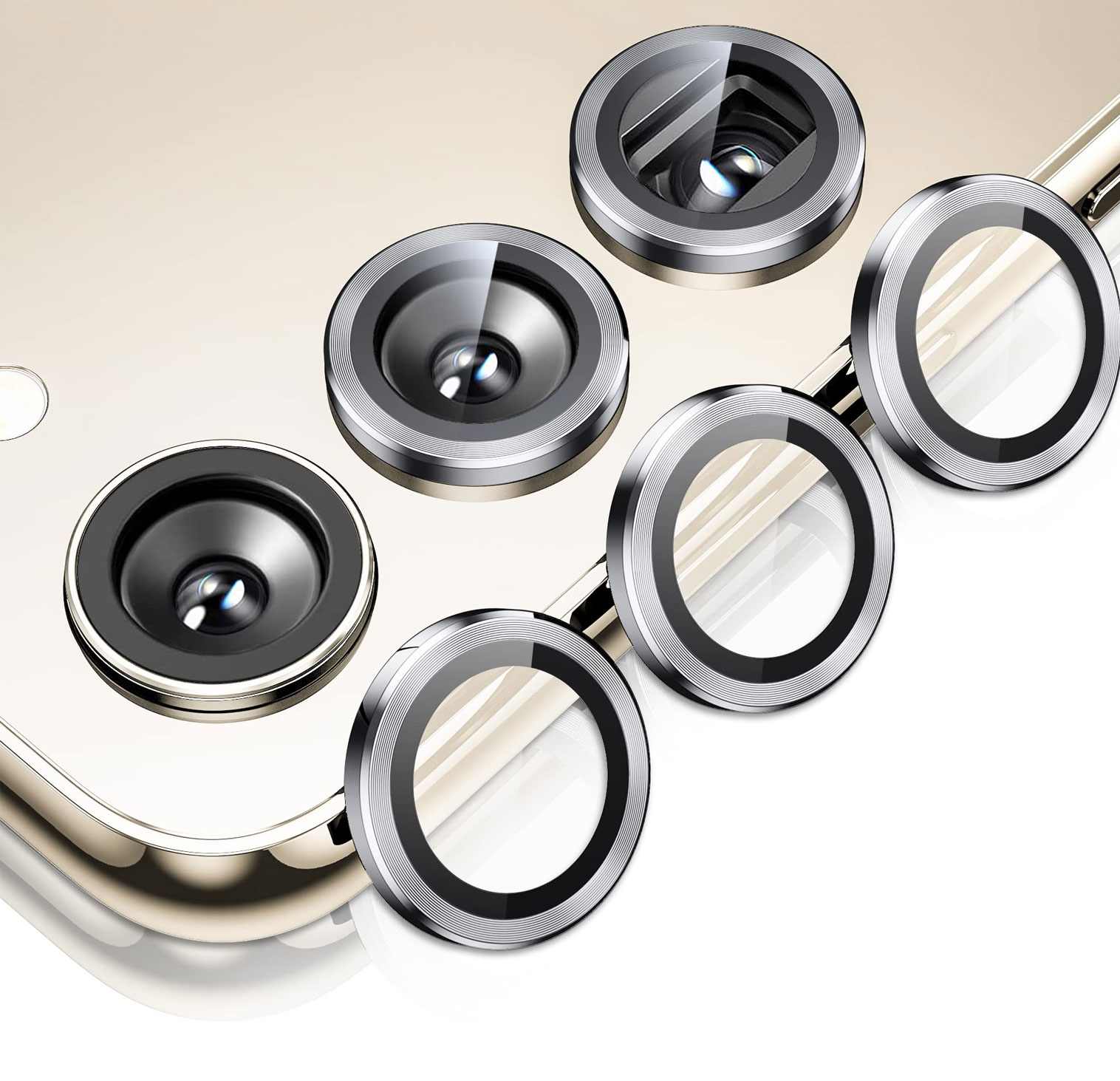 POSITIONER STAKLO KAMERE METAL SAMSUNG S23 PLUS CRNA