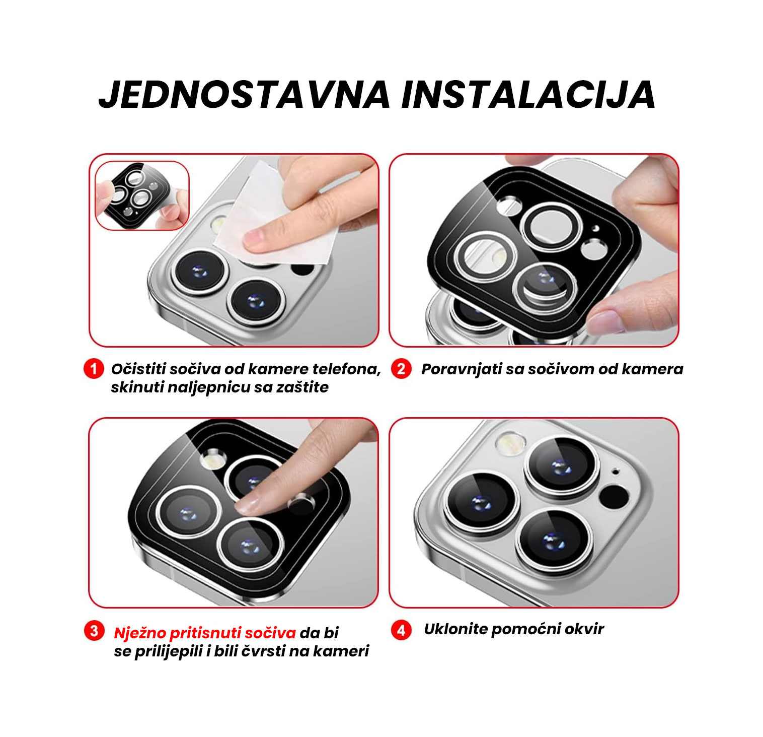 POSITIONER STAKLO KAMERE METAL IPHONE 12 PRO MAX CRNA