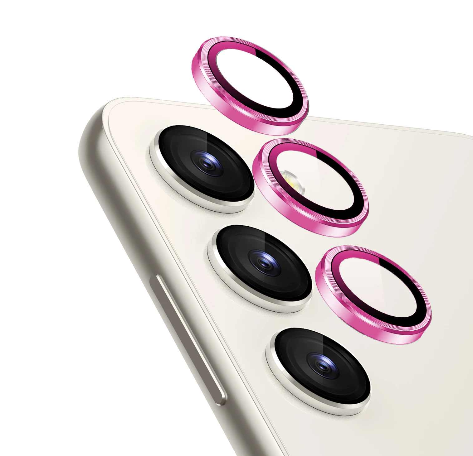 POSITIONER STAKLO KAMERE METAL SAMSUNG S23 PLUS PINK