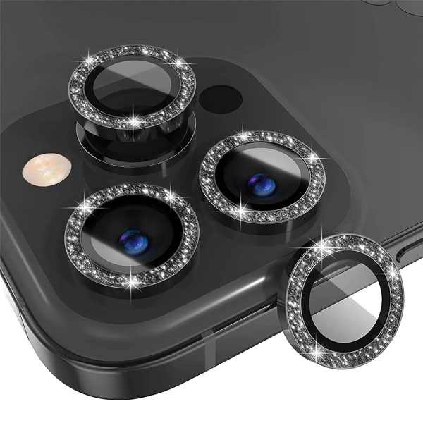 POSITIONER STAKLO KAMERE DIAMOND IPHONE 14 PRO/14 PRO MAX CRNA