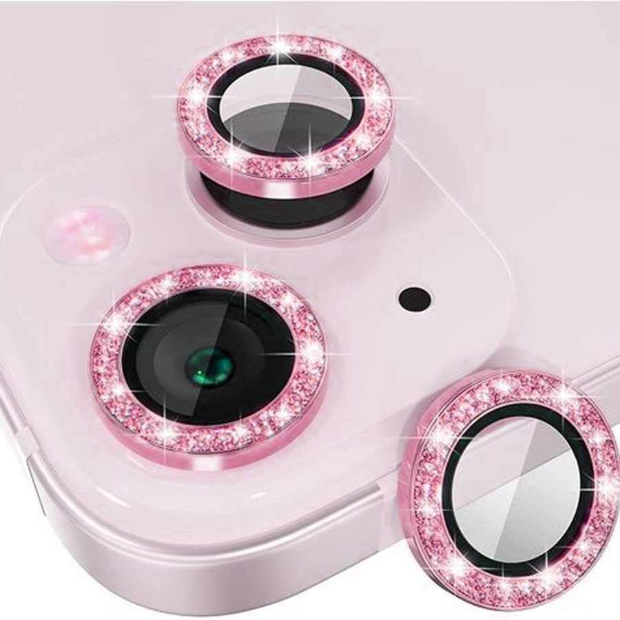 POSITIONER STAKLO KAMERE DIAMOND IPHONE 13/13 MINI PINK