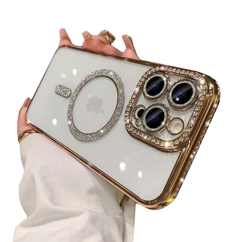 FASHION MAGSAFE ZASTITA KAMERE IPHONE 14 PRO MAX ZLATNI