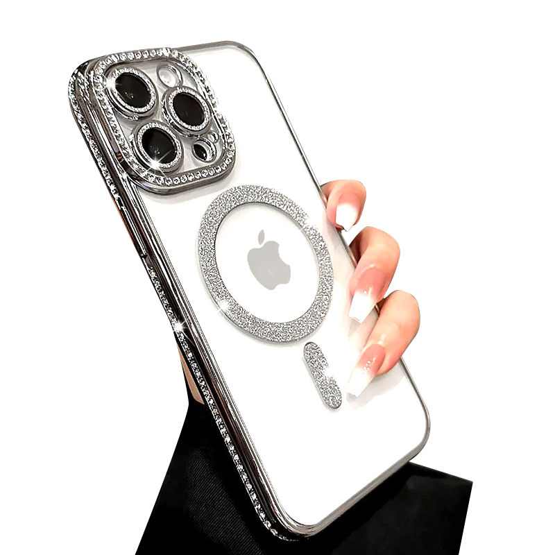 FASHION MAGSAFE ZASTITA KAMERE IPHONE 14 PRO MAX SREBRENI