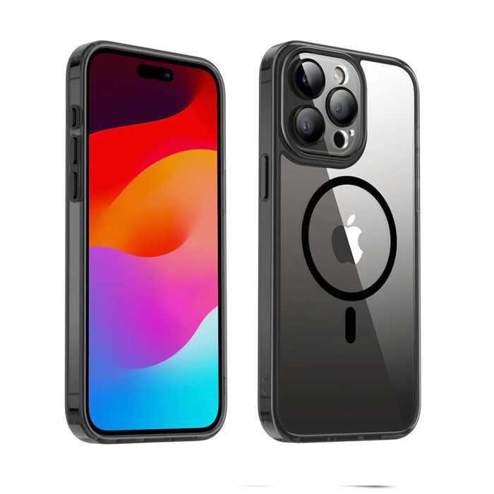 MAGSAFE SILIKON IPHONE 15 PLUS CRNA SA ZASTITOM KAMERE