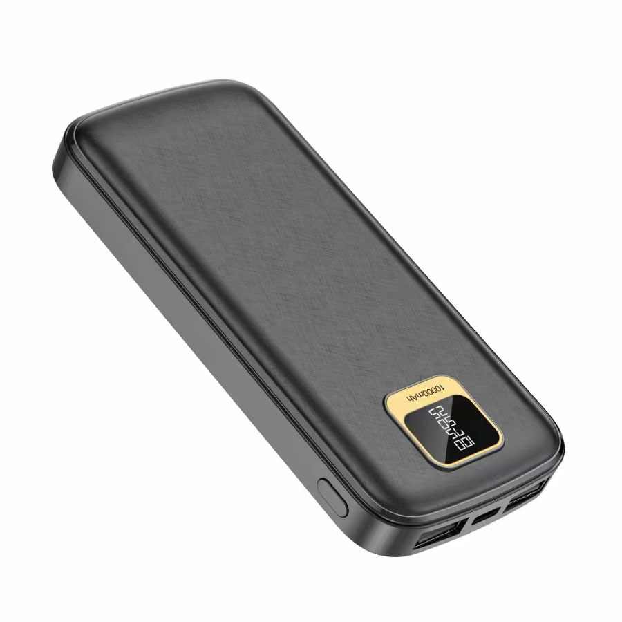 POWERBANK 10000MAH 2.4A 2 USB MICRO TYPE-C CRNI
