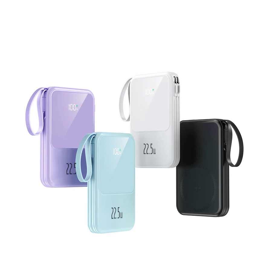 POWERBANK PD 22,5W WIRELESS 10000MAH QW-06 CRNI AN-KA