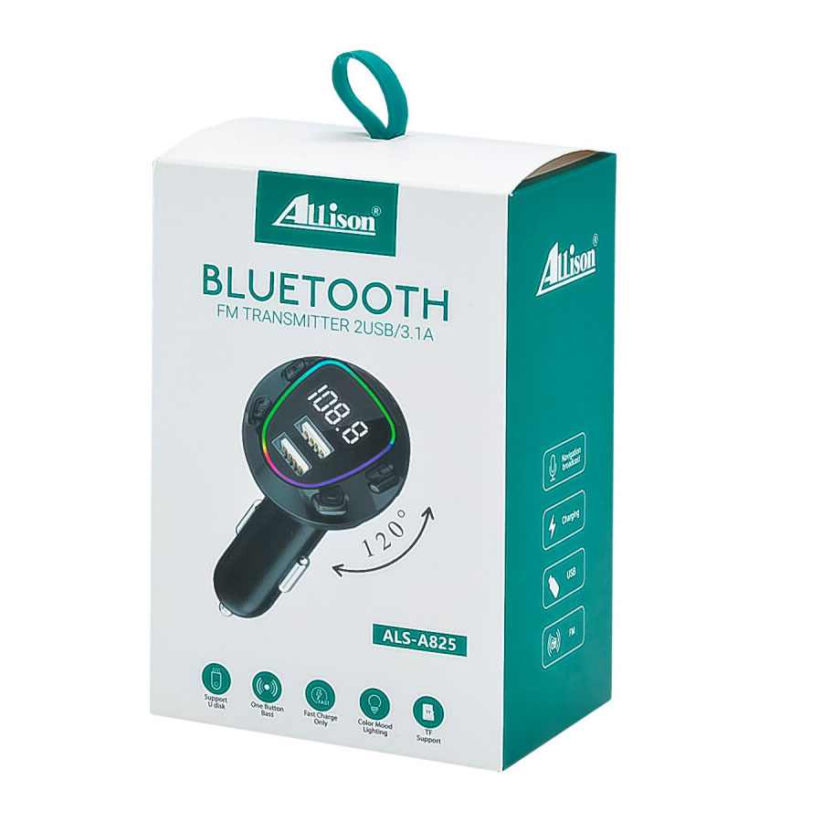 FM TRANSMITER ALS-A825 V5.0 DUAL USB