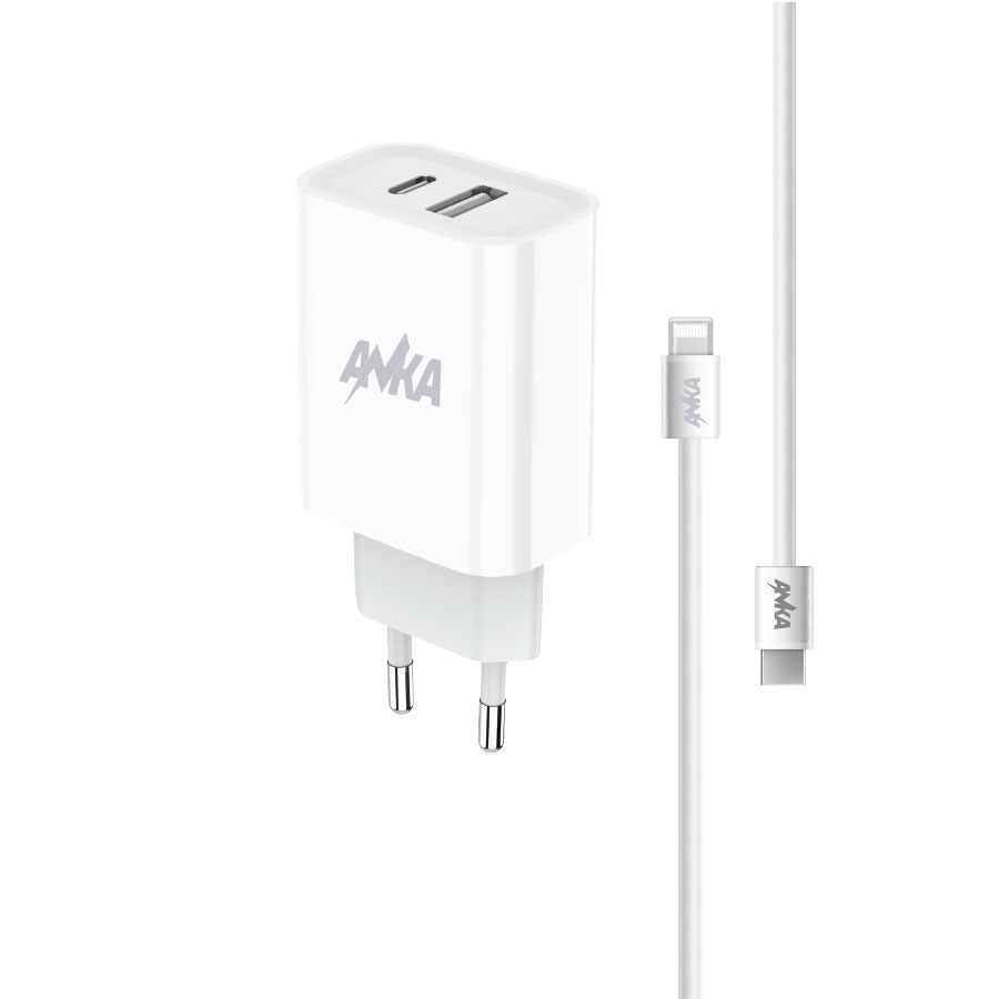 PUNJAC KUCNI AN-S143 PD+QC 20W TYPE-C TO LIGHTNING 2 PORT ANKA