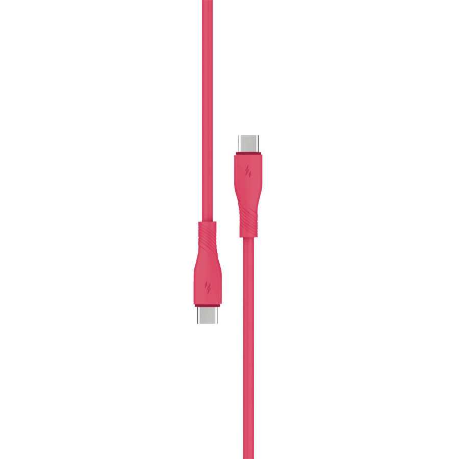 PD SILIKONSKI KABAL TYPE-C NA TYPE-C ANV-H3 1,5M PINK AN-KA
