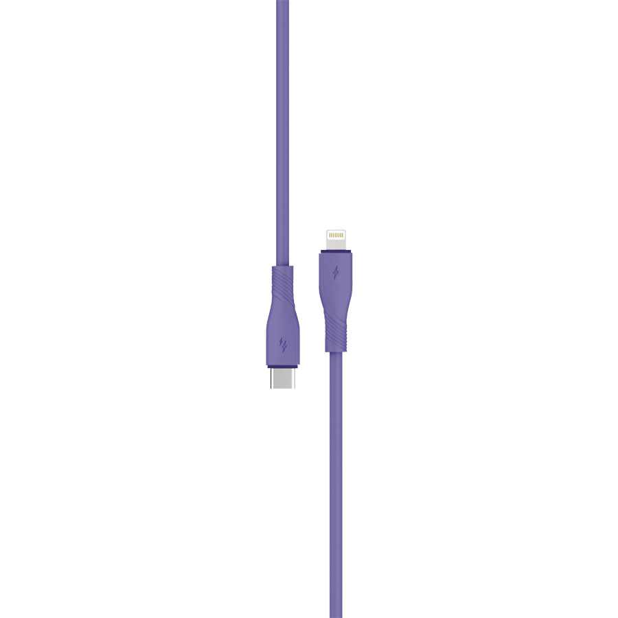 PD SILIKONSKI KABAL TYPE-C NA LIGHTNING ANV-H3 1,5M LJUBICASTI AN-KA