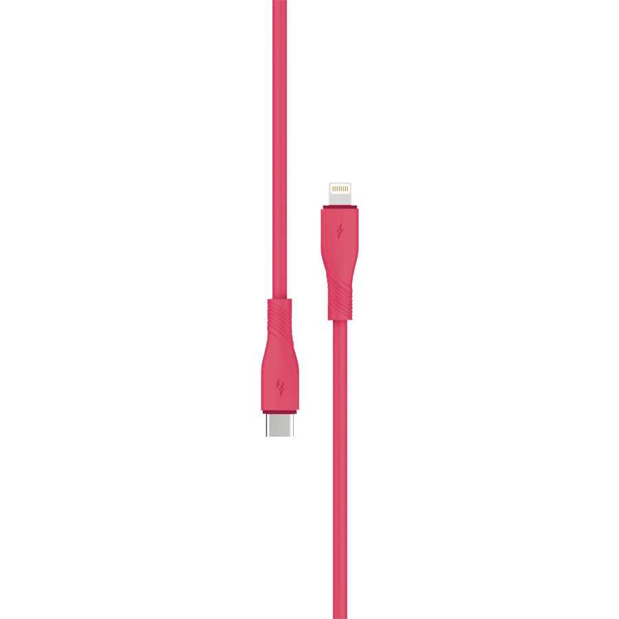 PD SILIKONSKI KABAL TYPE-C NA LIGHTNING ANV-H3 1,5M PINK AN-KA