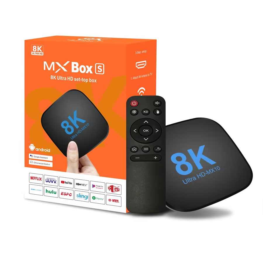 MX10 8K 2/16GB ANDROID 13 2.4G/5G KODI 18
