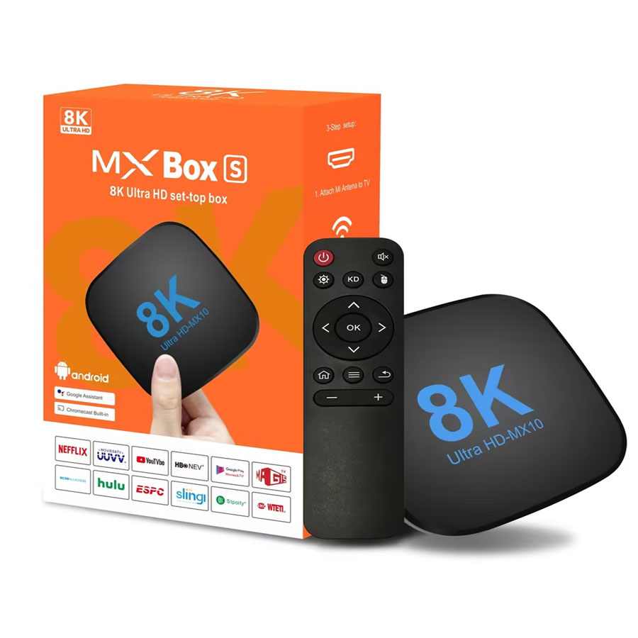 MX10 8K 4/32GB ANDROID 13 2.4G/5G KODI 18